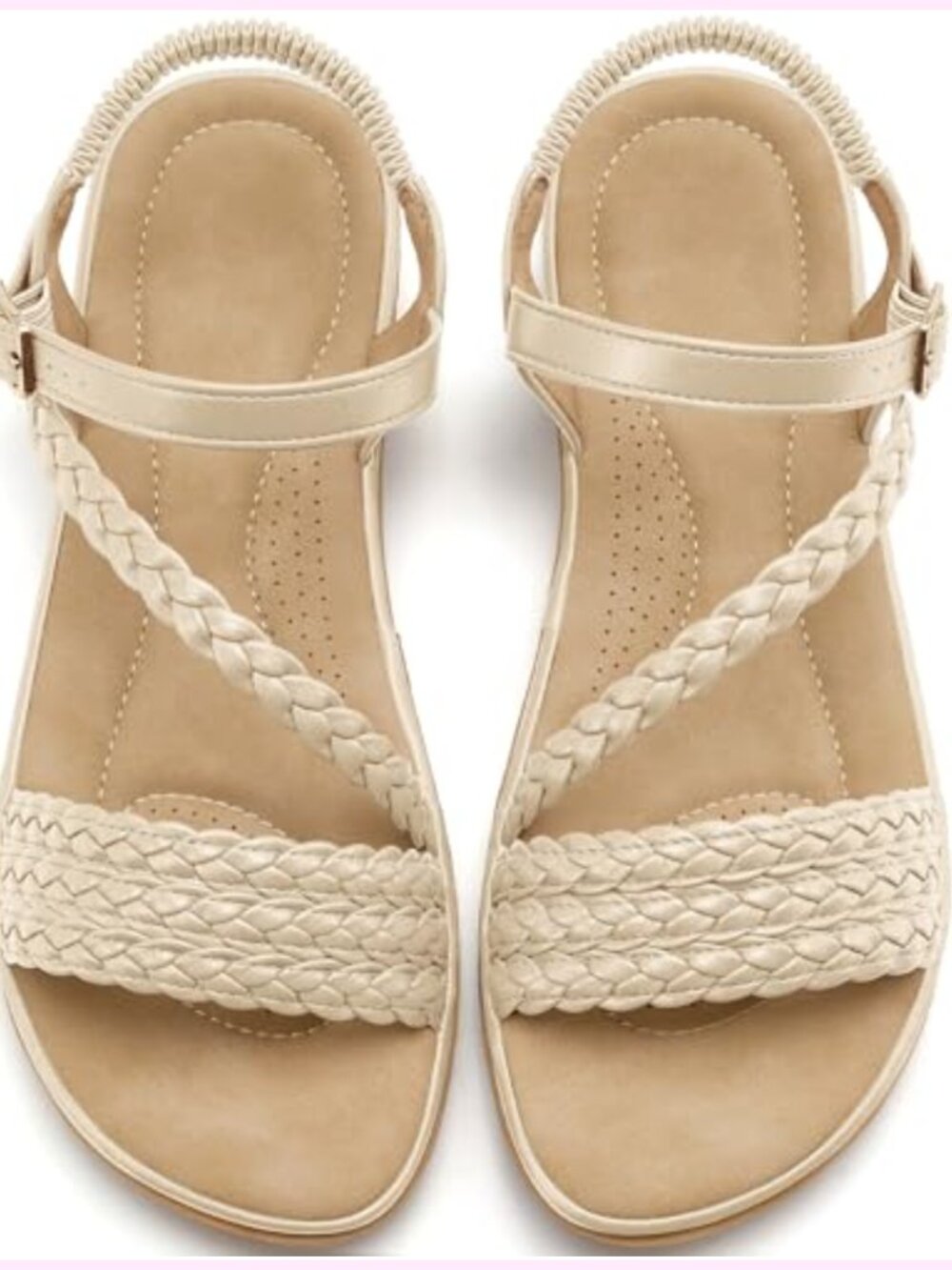 Comfortable Strappy Flats Sandals Women Casual Walking Summer